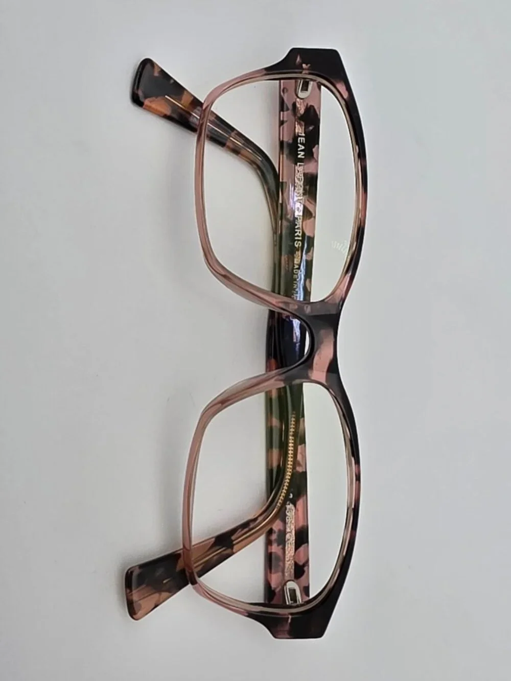 Jean Lafont Paris Lin 743 Pink Tortoise Eyeglasses Frame w Case France 53-16-138